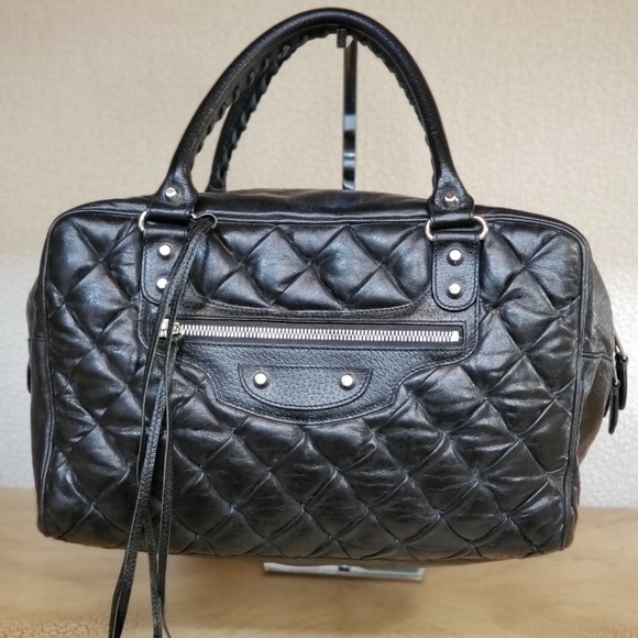 Balenciaga Quilted Chevre Satchel - Picture 1 of 5